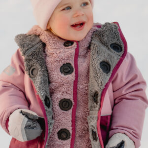 Laste talvekomplekt "Sled Friends" Roosa