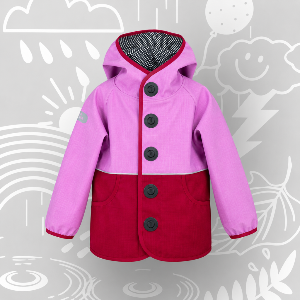 Laste ilmastikukindel softshell jope "Rose"